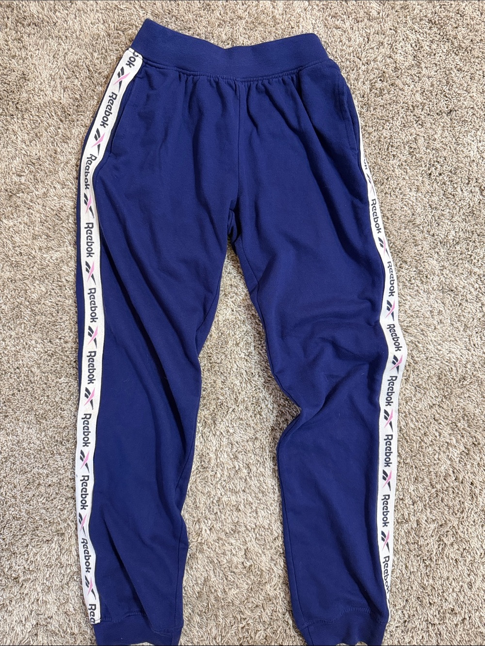 Reebok Girls Joggers with Pockets Branded Side Tape Size 14/16